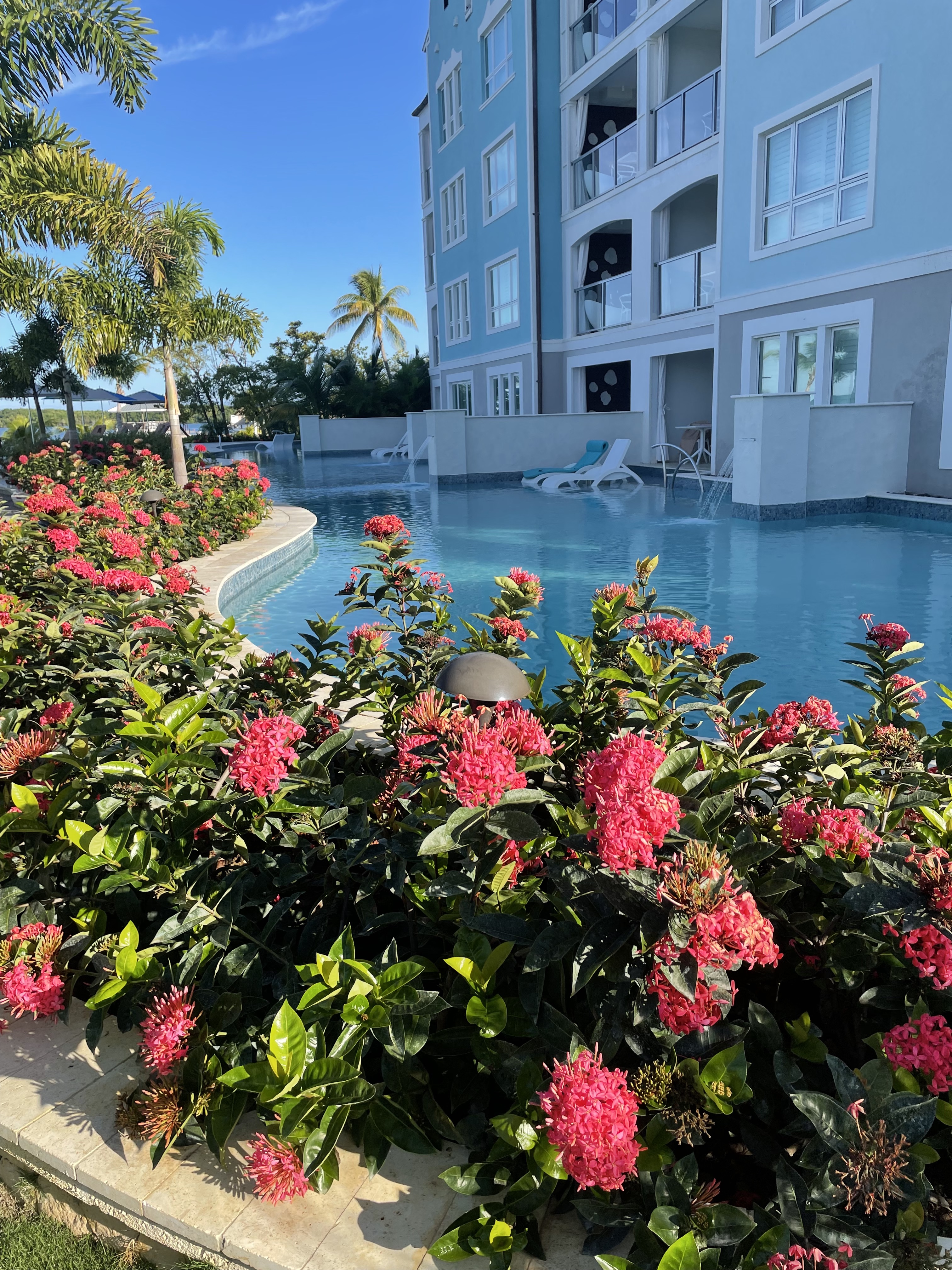 Swim-up rooms in the Dutch Village at Sandals South Coast